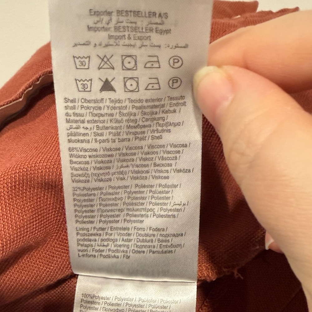 Vero Moda Rust Open-Front Blazer - Picture 7 of 7